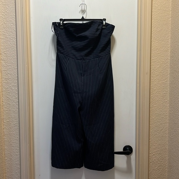 STRIPED STRAPLESS ROMPER - Picture 2 of 9